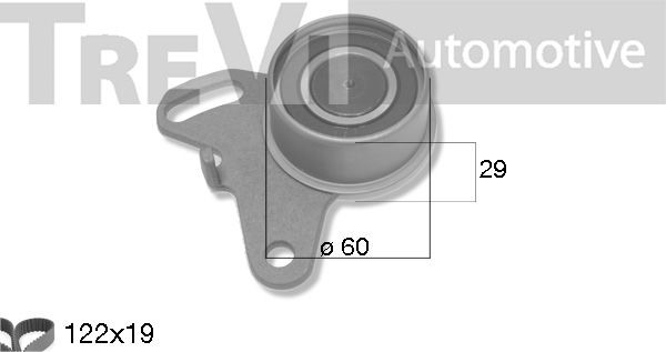 TREVI AUTOMOTIVE Комплект ремня ГРМ KD1496